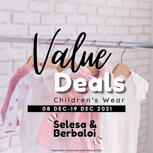 Econsave Children's Wear Value Deals Promotion (8 Dec 2021 - 19 Dec 2021)