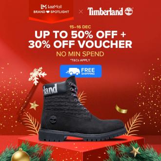 Timberland Lazada Sale Up To 50% OFF + Voucher (15 December 2021 - 16 December 2021)