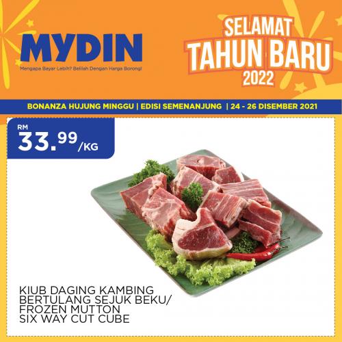 MYDIN New Year Weekend Promotion (24 Dec 2021 - 26 Dec 2021)