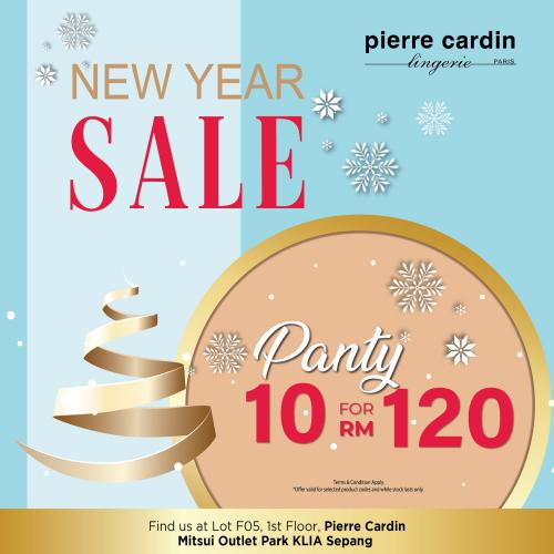 Pierre Cardin Lingerie New Year Sale at Mitsui Outlet Park (valid until 2 Jan 2022)