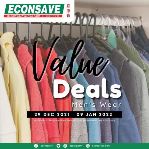 Econsave Men's Wear Value Deals Promotion (29 Dec 2021 - 9 Jan 2022)
