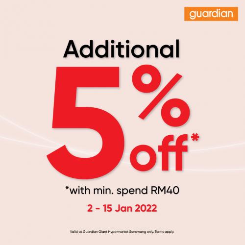 Guardian Giant Senawang New Look Promotion (2 Jan 2022 - 15 Jan 2022)