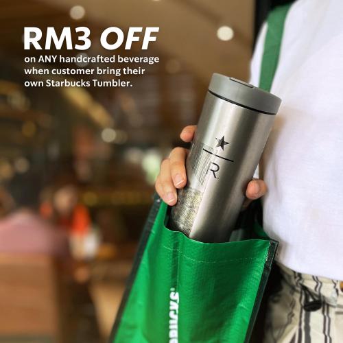 Starbucks RM3 OFF Promotion with Starbucks Tumbler (3 Jan 2022 - 31 Jan 2022)