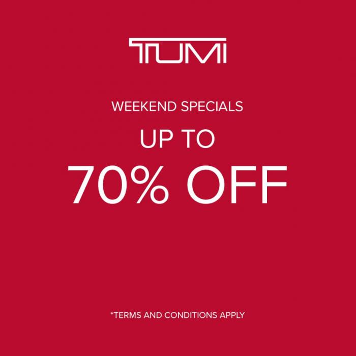 Tumi Weekend Special Sale Up To 70% OFF at Johor Premium Outlets (1 Jan 2022 - 31 Jan 2022)