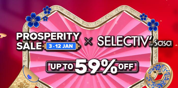 SaSa Shopee Prosperity Sale Up to 59% OFF (3 Jan 2022 - 12 Jan 2022)