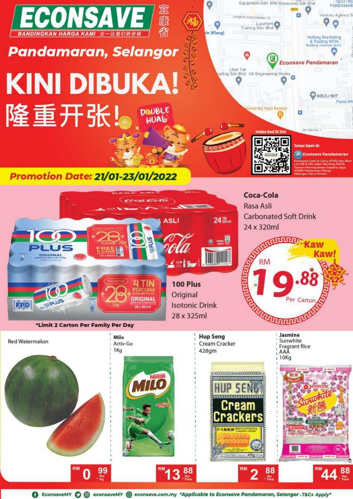 Econsave Pandamaran Opening Promotion (21 Jan 2022 - 6 Feb 2022)