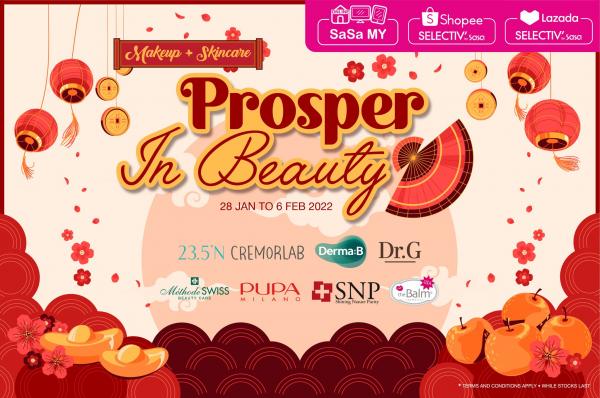 SaSa Online CNY Makeup & Skincare Promotion (28 Jan 2022 - 6 Feb 2022)