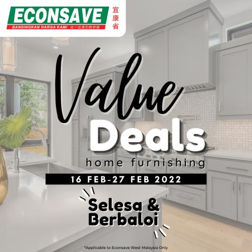 Econsave Home Furnishing Value Deals Promotion (16 Feb 2022 - 27 Feb 2022)