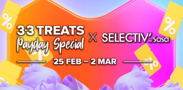 SaSa Lazada 3.3 PayDay Sale (25 Feb 2022 - 2 Mar 2022)