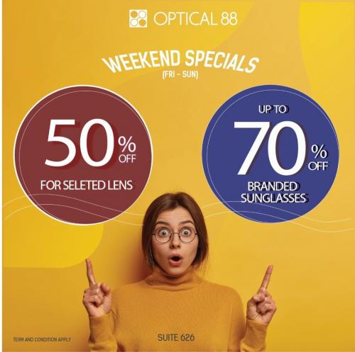 Optical 88 Weekend Sale Up To 70% OFF at Johor Premium Outlets (1 Mar 2022 - 31 Mar 2022)