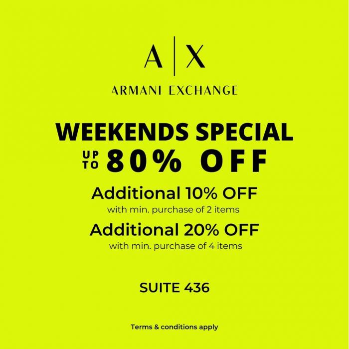 Armani Weekends Sale Up To 80% OFF at Johor Premium Outlets (4 Mar 2022 - 6 Mar 2022) Armani Weekends Sale Up To 80% OFF at Johor Premium Outlets (4 Mar 2022 - 6 Mar 2022)