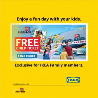 IKEA FREE LEGOLAND Child Ticket Promotion (valid until 31 March 2022)