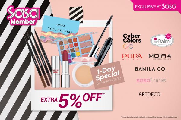 Sasa Members 1-Day Offer Sale (9 Mar 2022)