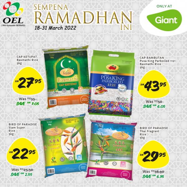 Giant Rice Ramadan Promotion (18 Mar 2022 - 31 Mar 2022)
