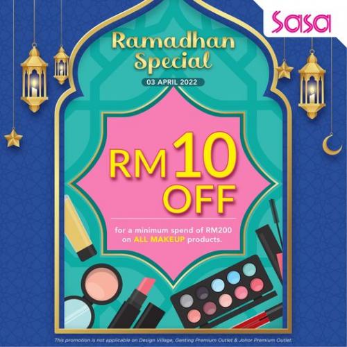 SaSa Ramadan Makeup Products RM10 OFF Promotion (3 Apr 2022)