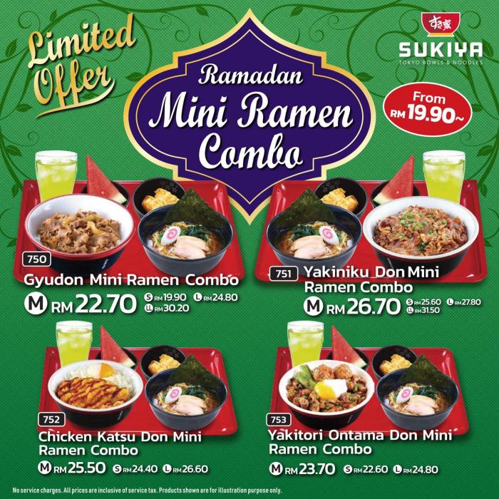 Sukiya Ramadan Mini Ramen Combo Sukiya Ramadan Mini Ramen Combo