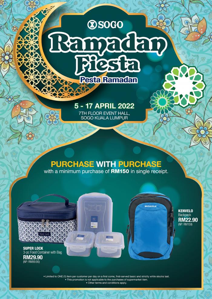 SOGO Kuala Lumpur Ramadan Fiesta Sale (5 Apr 2022 - 17 Apr 2022)