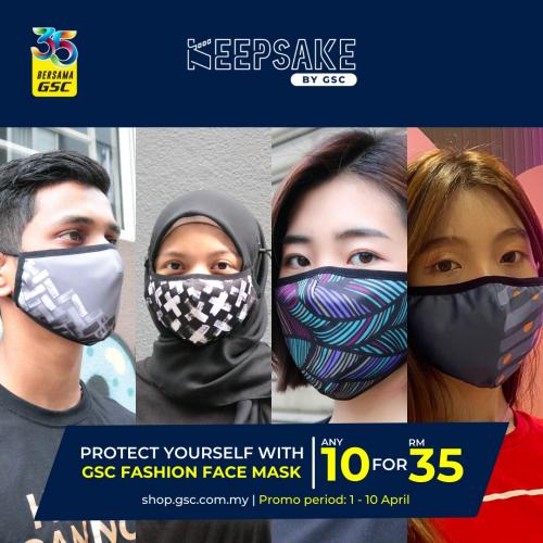 GSC Online Fashion Face Mask Sale (valid until 10 Apr 2022)