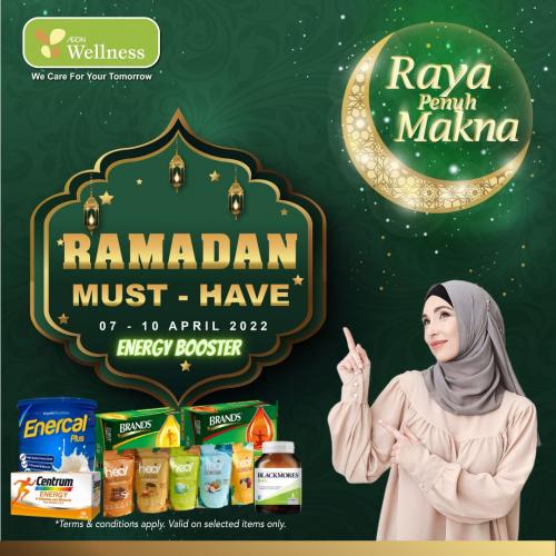 AEON Wellness Ramadan Energy Booster Promotion (7 Apr 2022 - 10 Apr 2022)
