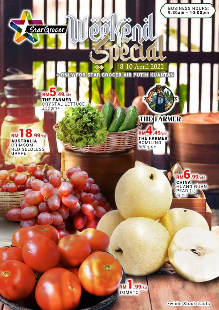 Star Grocer Air Putih Kuantan Weekend Promotion (8 Apr 2022 - 10 Apr 2022)