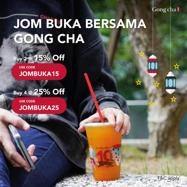 Gong Cha Ramadan Buka Puasa Promotion (8 Apr 2022 - 2 May 2022)