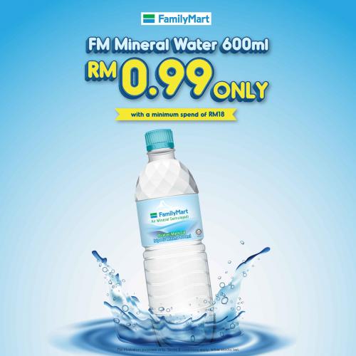 FamilyMart Ramadan FM Mineral Water @ RM0.99 Promotion (15 Apr 2022 - 12 May 2022)