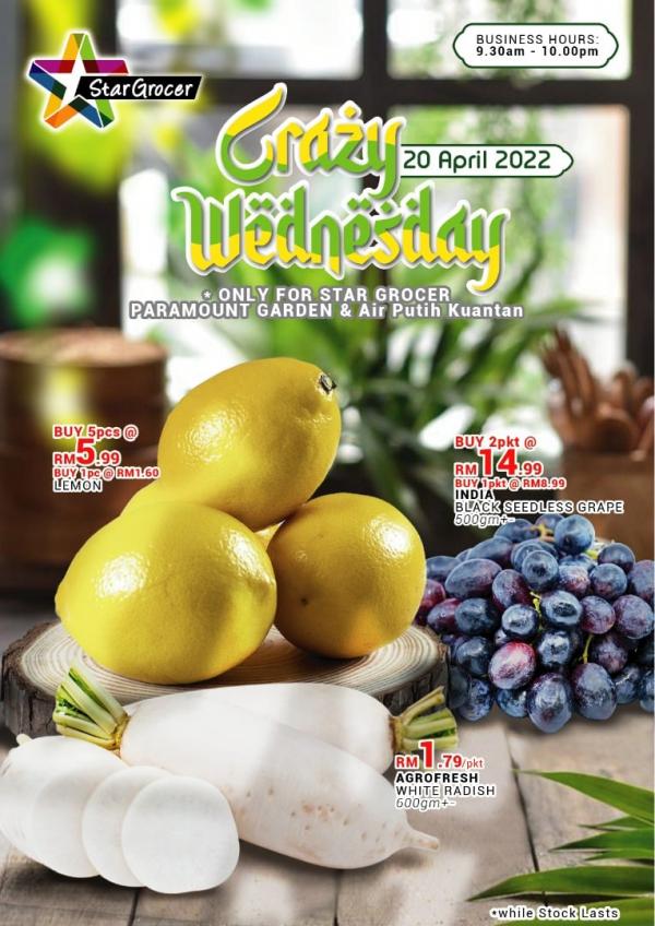 Star Grocer Paramount Crazy Wednesday Promotion (20 Apr 2022)