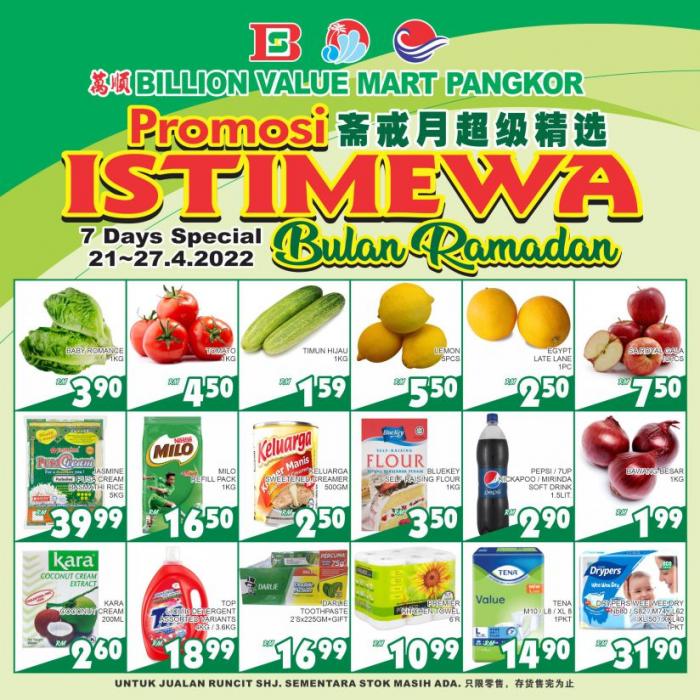 BILLION Pangkor Ramadan Promotion (21 Apr 2022 - 27 Apr 2022)