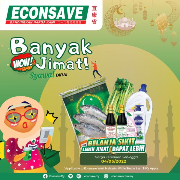 Econsave Hari Raya Banyak Jimat Promotion (valid until 4 May 2022)