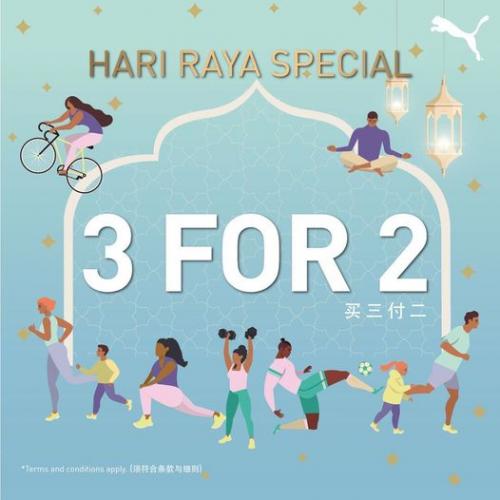 Puma Hari Raya Sale 3 For 2 at Johor Premium Outlets (18 Apr 2022 - 8 May 2022)