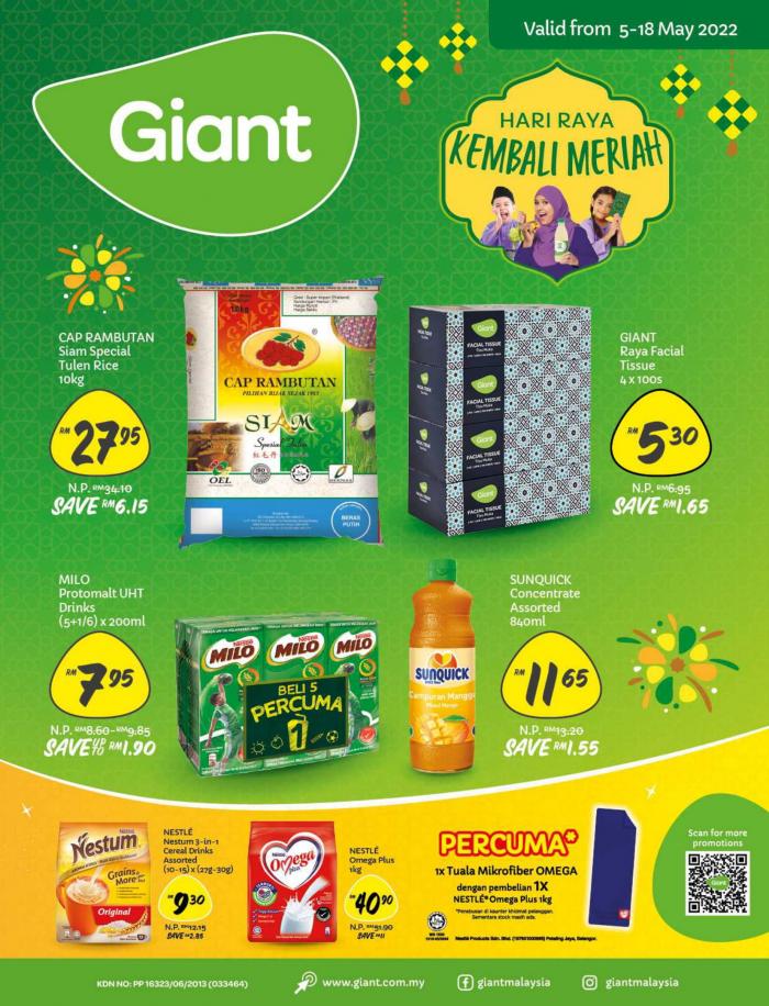 Giant Hari Raya Promotion Catalogue (5 May 2022 - 18 May 2022)