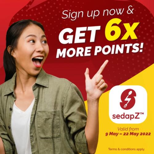 The Chicken Rice Shop sedapZ 6x More Points Promotion (9 May 2022 - 22 May 2022)