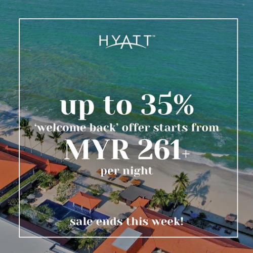 Hyatt Regency Kuantan Resort Welcome Back Promotion Up To 35% OFF (valid until 14 May 2022)