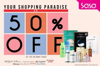 SaSa Makeup & Skincare Sale 2 @ 50% OFF (27 May 2022 - 29 May 2022)