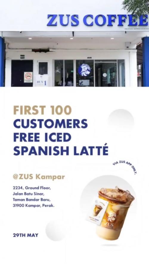 ZUS Coffee FREE Drinks Promotion (29 May 2022)
