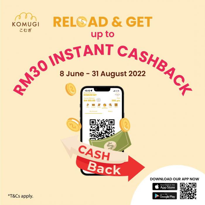 Komugi App Cashback Promotion