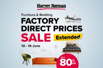 Harvey Norman Furniture & Bedding Factory Direct Prices Sale (10 June 2022 - 14 June 2022)