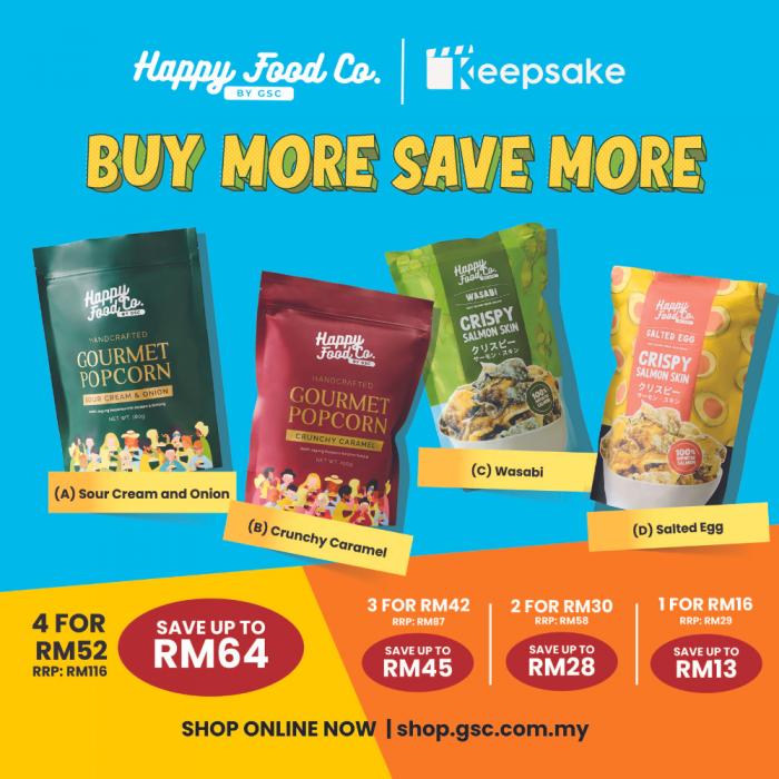 GSC Happy Food Co Snacks Buy More Save More Promotion