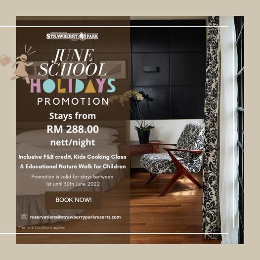 Strawberry Park Resort June School Holidays Promotion (1 Jun 2022 - 30 Jun 2022)