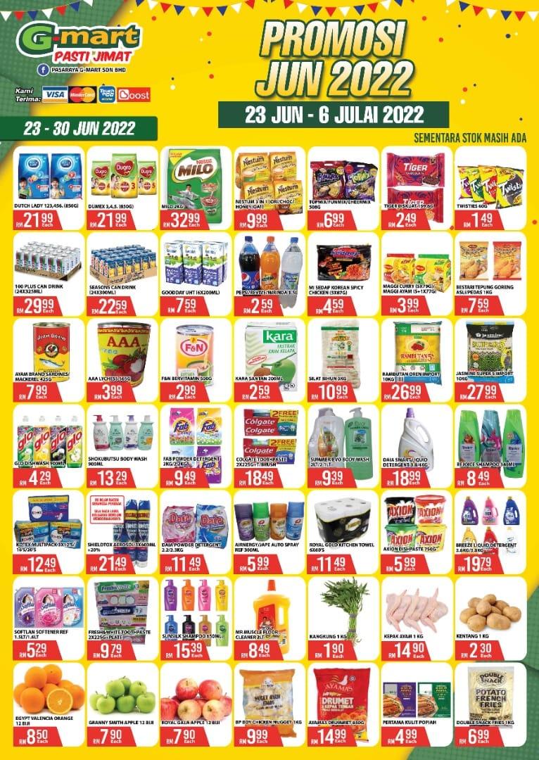 Pasaraya G-Mart Jun 2022 Promotion (23 Jun 2022 - 6 Jul 2022)