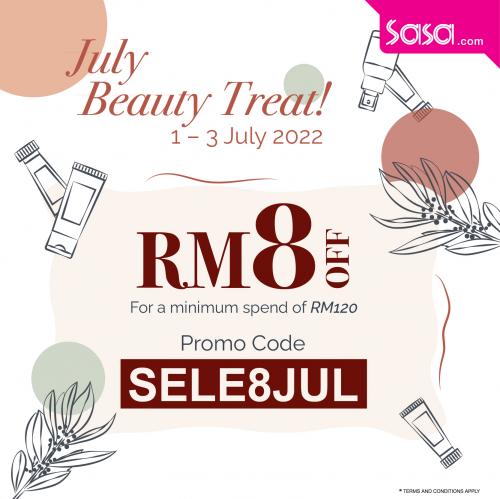 SaSa July Beauty Treat Promotion (1 Jul 2022 - 3 Jul 2022)