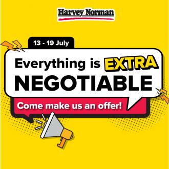 Harvey Norman Everything is Extra Negotiable Promotion (13 July 2022 - 19 July 2022)
