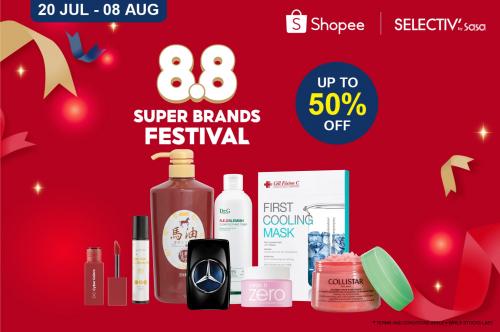 SaSa Shopee 8.8 Promotion (20 Jul 2022 - 8 Aug 2022)