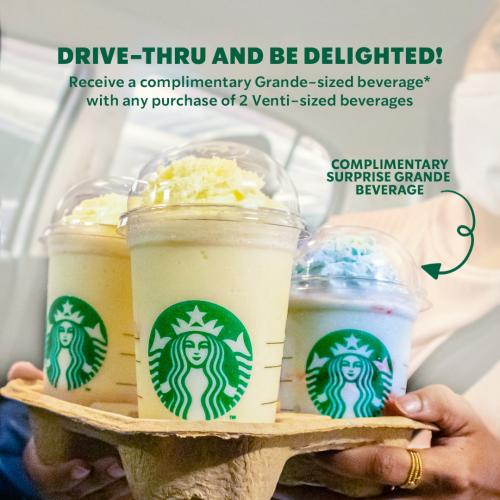 Starbucks Drive-Thru Day FREE Grande Beverage Promotion (22 Jul 2022 - 24 Jul 2022)