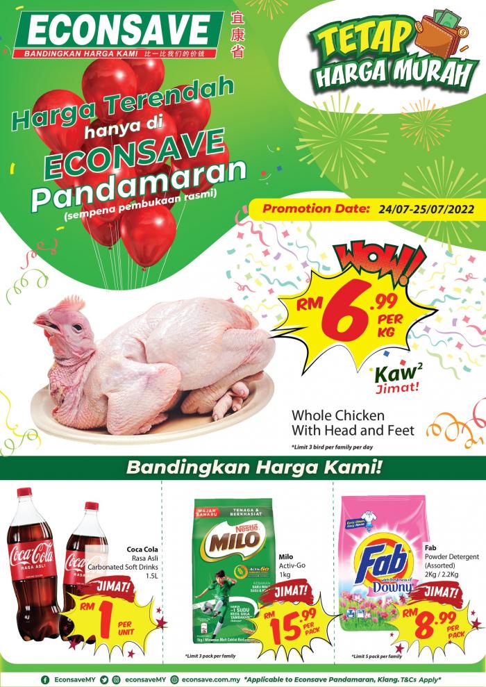 Econsave Pandamaran Opening Promotion (24 Jul 2022 - 31 Jul 2022)