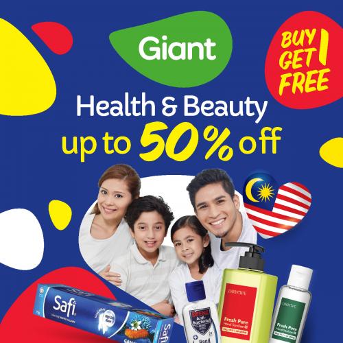 Giant Health & Beauty Promotion Up To 50% OFF (4 Aug 2022 - 31 Aug 2022)