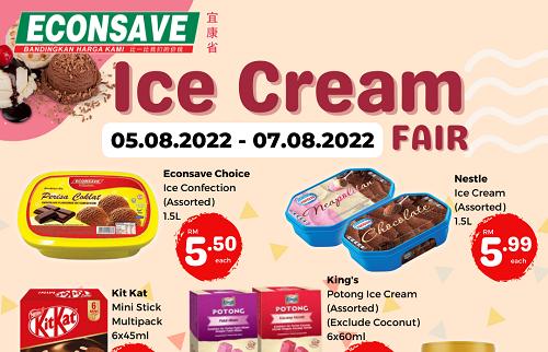 Econsave Ice Cream Fair Promotion (5 Aug 2022 - 7 Aug 2022)