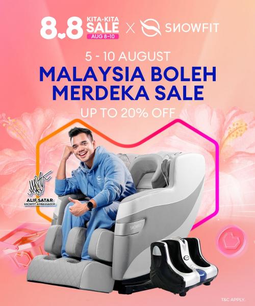 SnowFit Lazada Merdeka Sale (5 Aug 2022 - 10 Aug 2022)