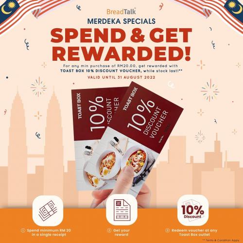 BreadTalk Merdeka Promotion (valid until 31 Aug 2022)