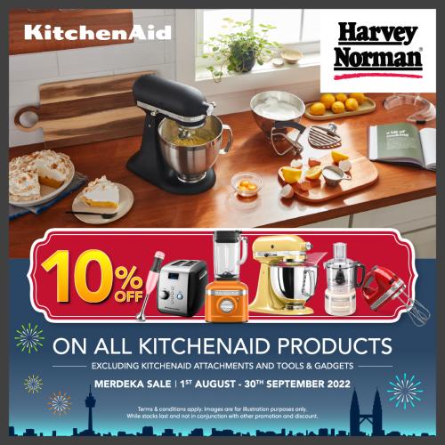 Harvey Norman Kitchenaid Products Merdeka Sale (1 Aug 2022 - 30 Sep 2022)